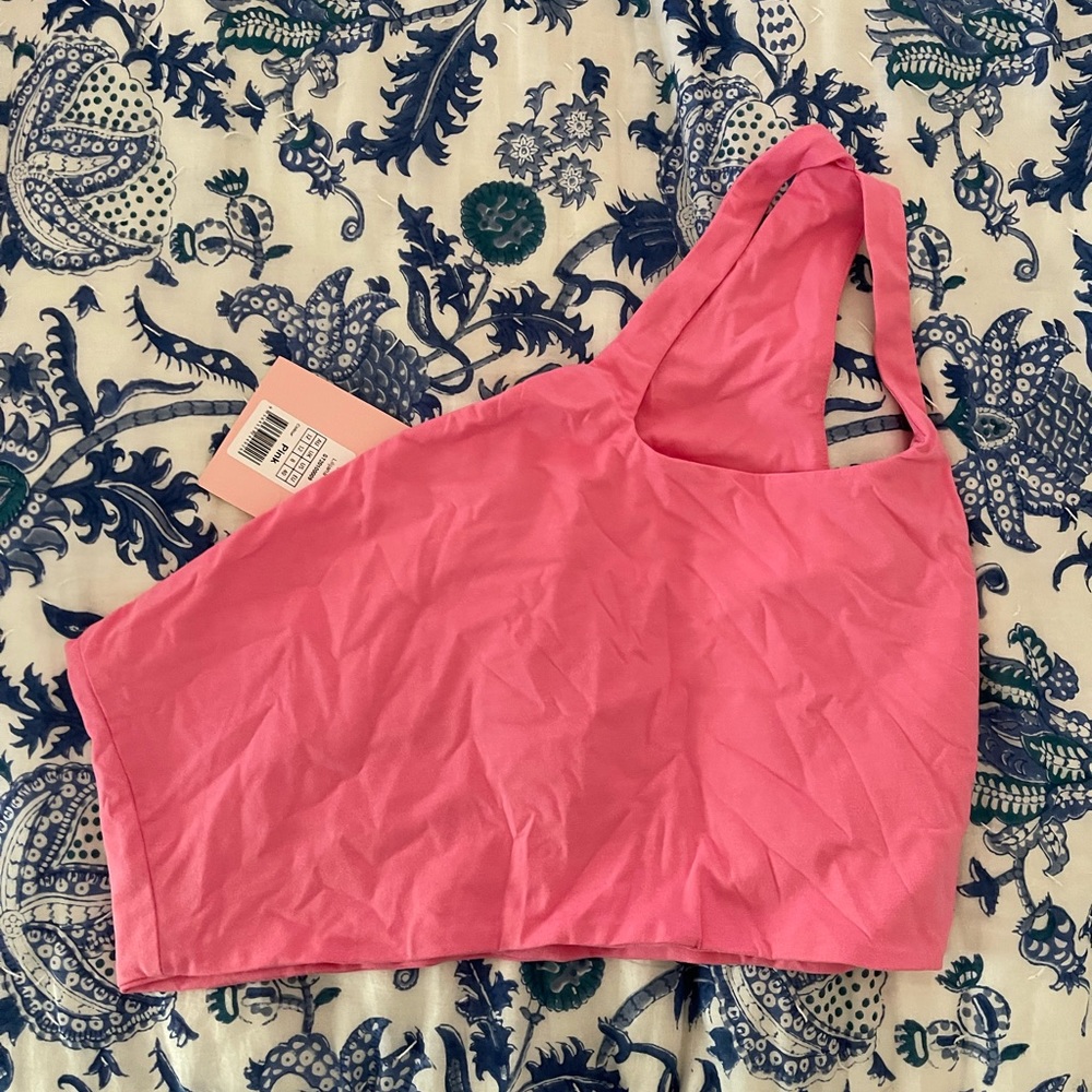 Pink showpo one shoulder